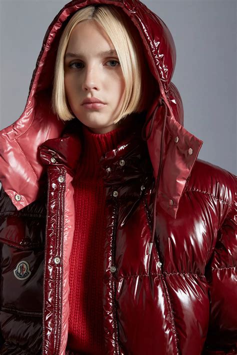 Burgundy Moncler Karakorum Short Down Jacket Women - Short Down Jackets for Women | Moncler GR