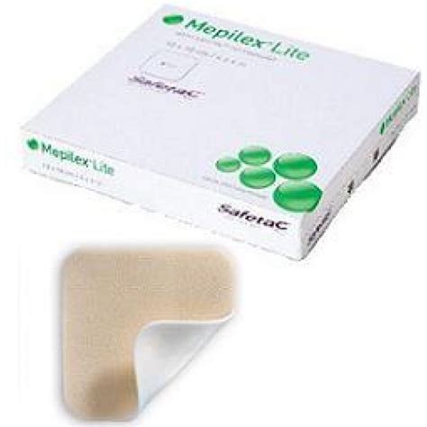 Mepilex Lite Wound Care Foam Dressing w/ Safetac (4" X 4") 5 Sheets/box ...