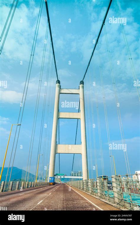 Ting Kau Bridge in Hong Kong Stock Photo - Alamy