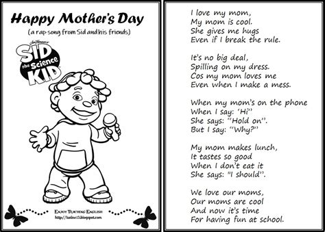 Enjoy Teaching English: MOTHER'S DAY SONG (for kids)