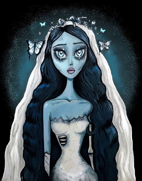 Corpse Bride / Emily Art Print / Tim Burton / Halloween - Etsy