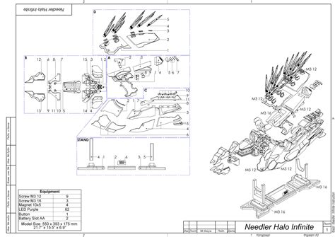 Halo Infinite Needler - 3D Model by MakerLab