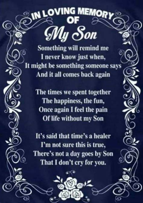 Poem For My Deceased Son On His Birthday - Get More Anythink's