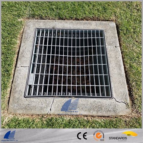 Galvanized Steel Grate for Sump, Drainage Cover, Manhole Cover - Grate and Frame and Manhole Cover