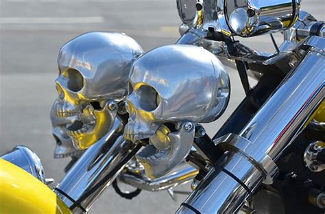 Picture for category Skull Headlights | Custom motorcycle parts, Custom ...