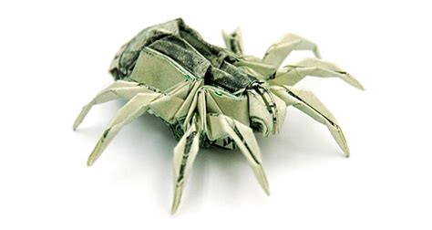 dollar spider | Dollar bill origami, Dollar origami, Money origami