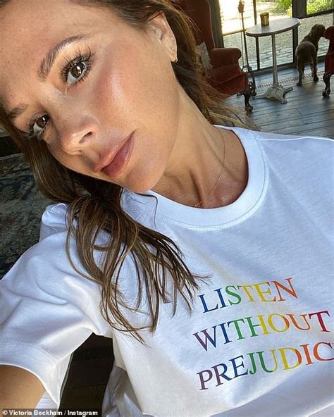 Victoria Beckham shares flawless selfie in a Pride T-shirt - healthyfrog