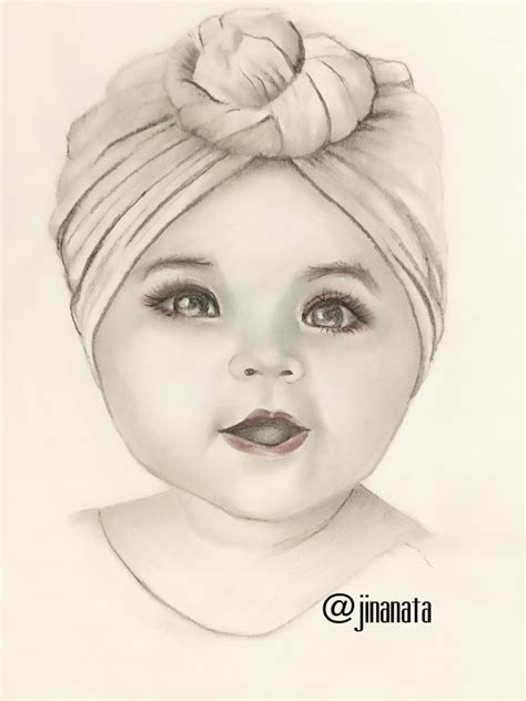 Cute Baby Faces Drawing