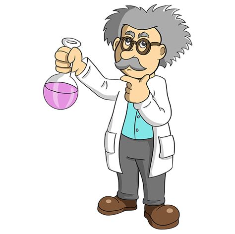 How to Draw a Cartoon Scientist - Really Easy Drawing Tutorial