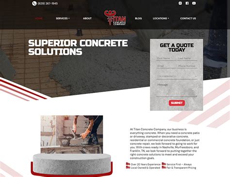 Titan Concrete Company | Titan Digital