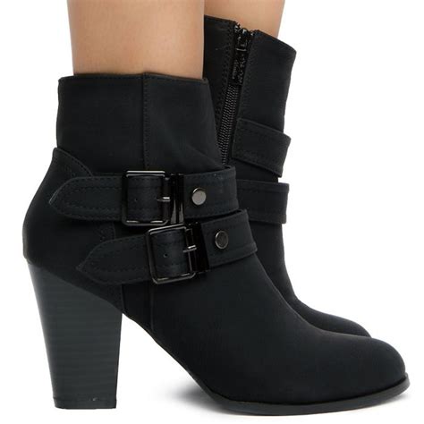 ELEGANT Women's Malena-12 Ankle Boots MALENA-12/BLACK - Shiekh