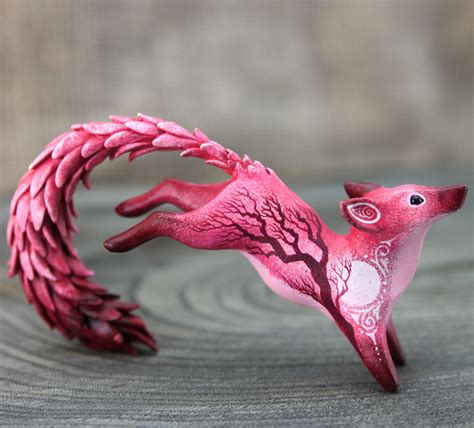 Polymer clay Animal Figurine Sculpture, Animal Sculpture, Fantasy ...