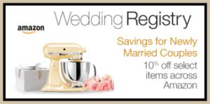 FREE $20 Amazon Gift Card when you create a wedding registry!