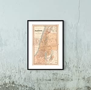 Amazon.com: 1895 Map|Title: Palestine During The Monarchy|Subject: Bible|Geography|Old Testament ...