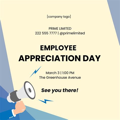 Employee Appreciation Day Flyer Vector in EPS, Illustrator, JPG, PSD ...