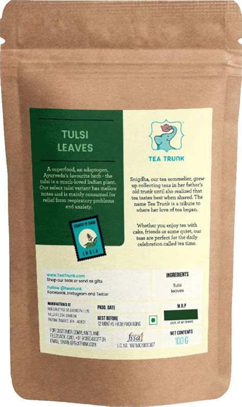 Buy TEA TRUNK TULSI LEAVES- 100G PACK Online & Get Upto 60% OFF at PharmEasy