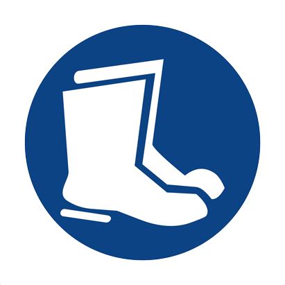 Download HD Mandatory Ppe Safety Signs Mv Series Lenash Signs - Legs And Feet Protection ...