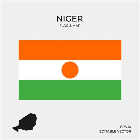 Niger map and flag 2046051 Vector Art at Vecteezy