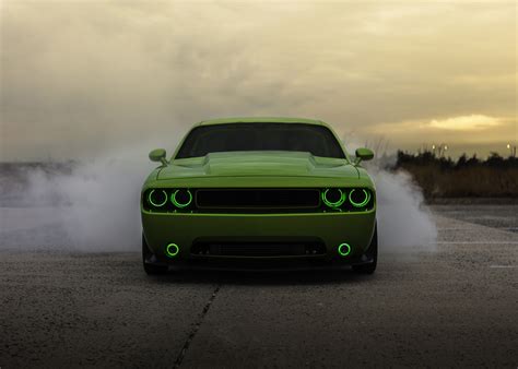 Green Dodge Challenger Wallpaper,HD Cars Wallpapers,4k Wallpapers ...