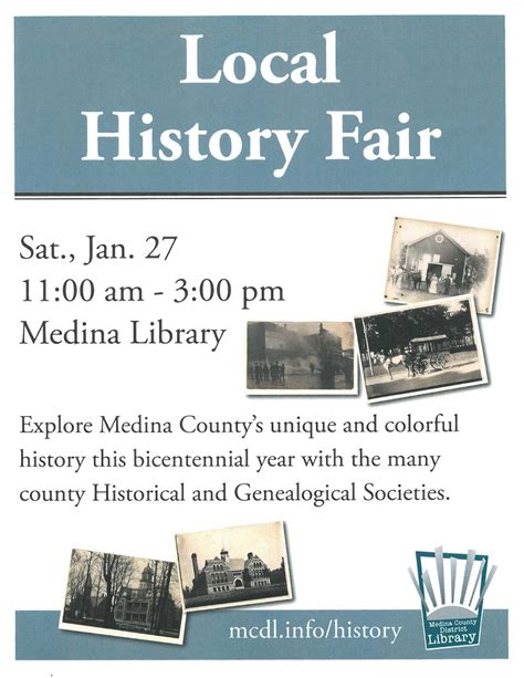 Genealogy Gal: Medina County History Fair at the Medina Library