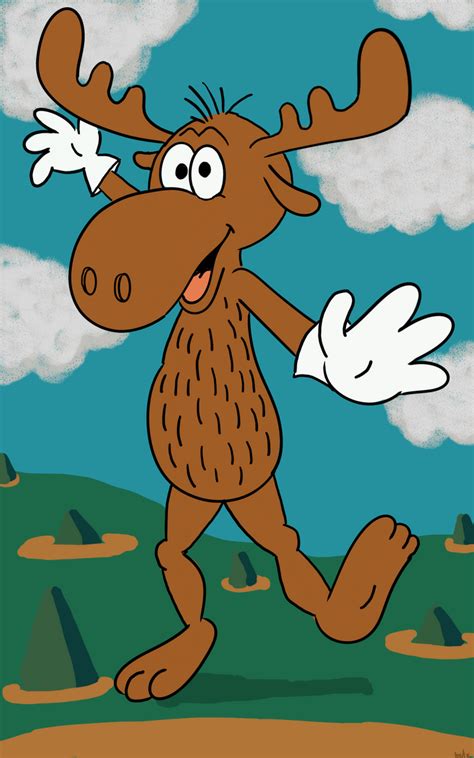 bullwinkle mooses - Clip Art Library