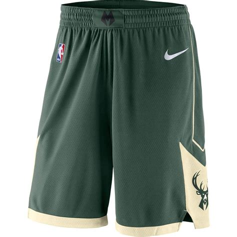 Milwaukee Bucks Nike Icon Swingman Basketball Shorts – Green | 印花