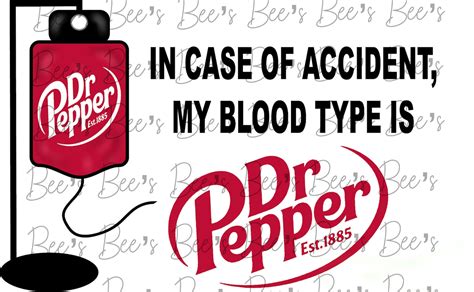 My Blood type is Dr. Pepper digital download PNG SVG | Etsy