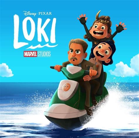 Mobius, Loki and Sylvie in Disney Pixar's Loki |😆| Loki series fan art ...