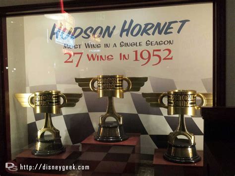 Piston Cup trophies, Hudson Hornet had 27 wins in 1952 Cars Land - The ...