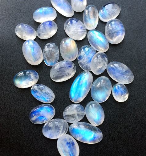 Rainbow Moonstone Cabochons AAA Rainbow Moonstone Gemstone | Etsy