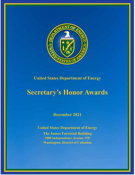 NNSA individuals and teams receive Secretary’s Honor Awards ...