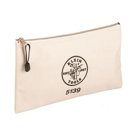 Zipper Bag, Canvas Tool Pouch 12.5 x 7 x 4.25-Inch - 5139 | Klein Tools - For Professionals ...