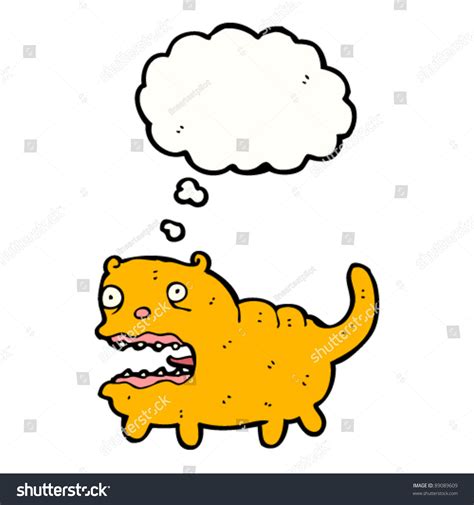 Ugly Cat Cartoon Stock Vector Illustration 89089609 : Shutterstock