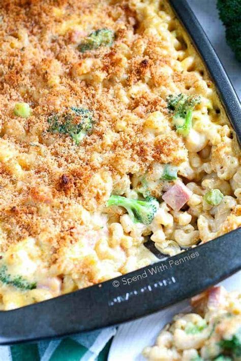 Ham Broccoli Mac And Cheese Casserole - Broccoli Walls