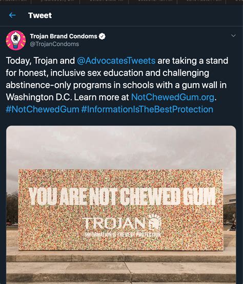 "You Are Not Chewed Gum" "On October 30, 2019, Advocates for Youth and ...