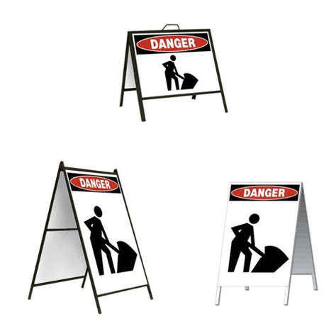 Danger Roadwork Symbol A-Frame Sign Stand | Western Safety Sign