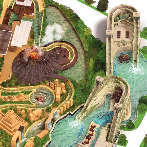 Gardaland Map - 3D Illustration on Behance