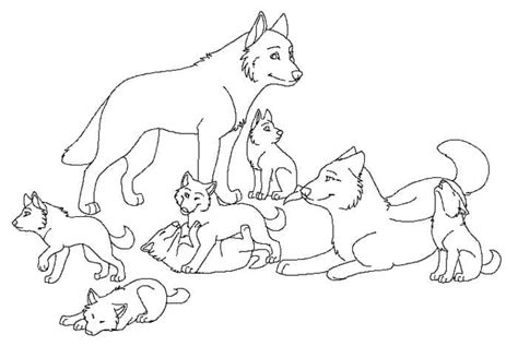 Wolves Coloring Page PDF – ColoringFile.com