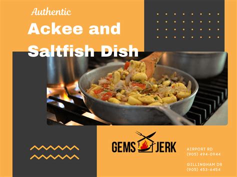 Ackee and Saltfish Dish | Gem's House of Jerk