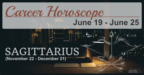 Sagittarius Career Horoscope for the Week of June 19, 2023