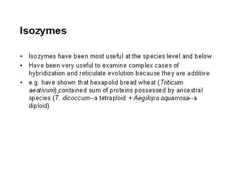 Isozymes