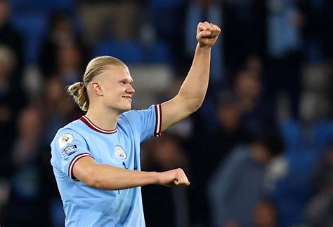 Haaland breaks record for most goals in a Premier League season | Reuters