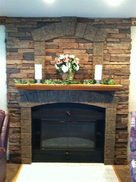 Stone Fireplace Design with Class A Fire Rated Panels - Barron Designs