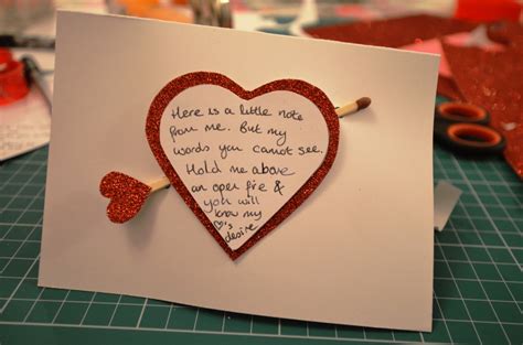 Creative Crafting: A secret valentines’ love message