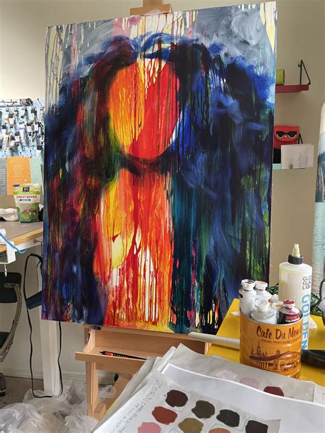 Studio Life: Larger Than Life Portrait Painting — Artist Lydia Makepeace