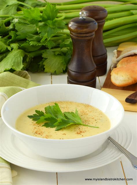 Homemade Cream of Celery Soup - My Island Bistro Kitchen