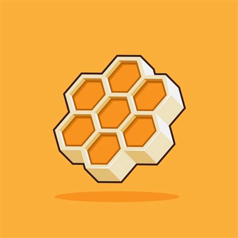 Premium Vector | Honeycomb cartoon illustration