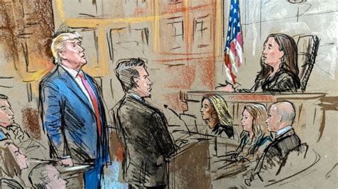 See sketches from inside the D.C. courtroom where Trump pleaded not guilty to 2020 election ...