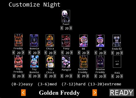 (Edit) FNaF 2 Mega Custom Night : r/fivenightsatfreddys