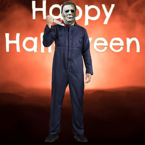 Buy Michael Myers Mask Halloween Michael Myers Costume Michael Myers Mask for Adult Latex Props ...